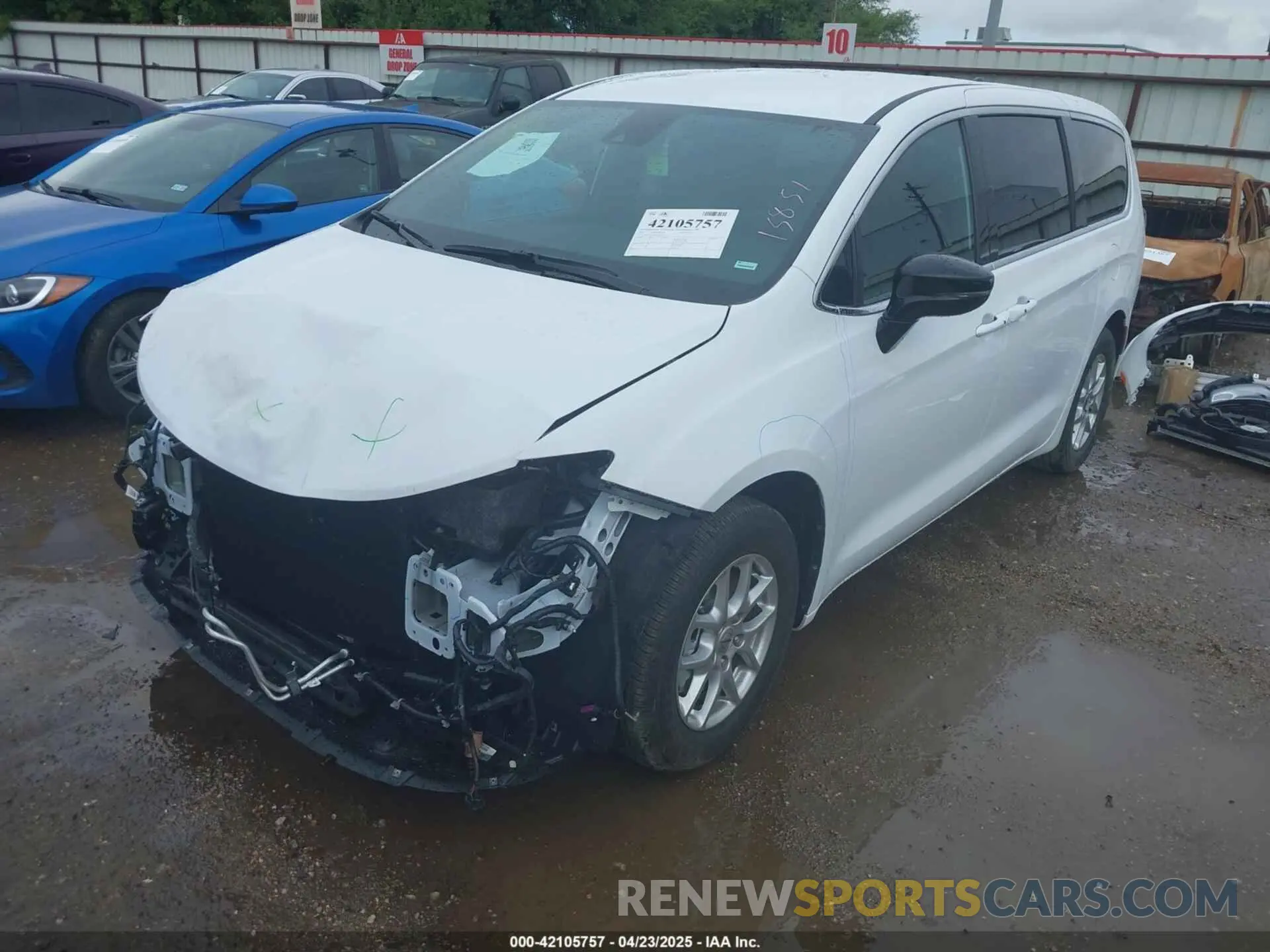 2 Photograph of a damaged car 2C4RC1BG6SR532473 CHRYSLER PACIFICA 2025