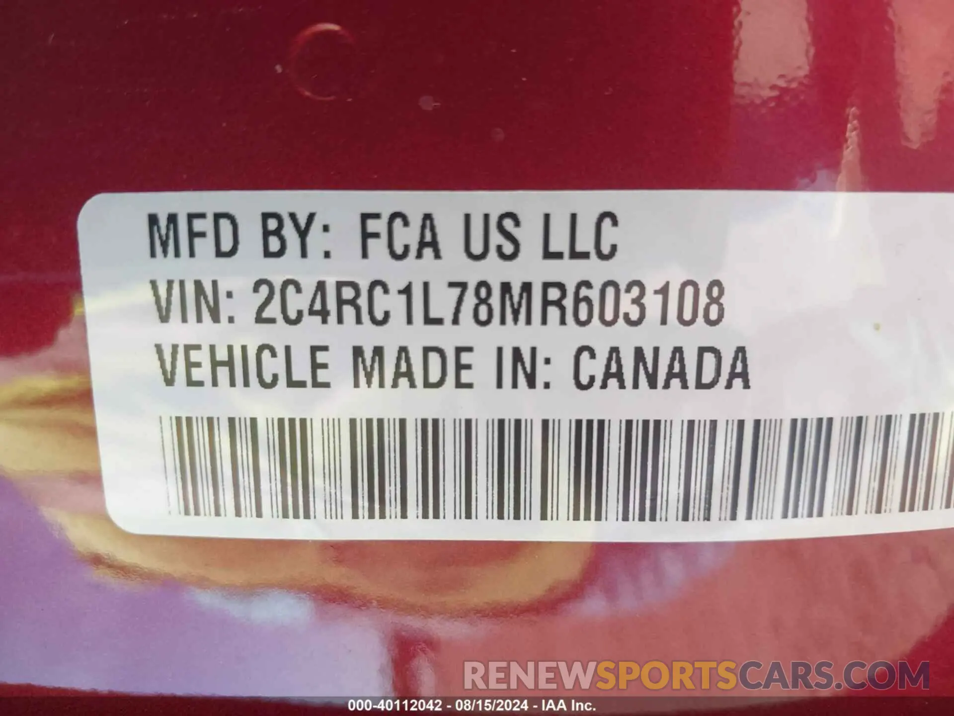 9 Photograph of a damaged car 2C4RC1L78MR603108 CHRYSLER PACIFICA HYBRID 2021