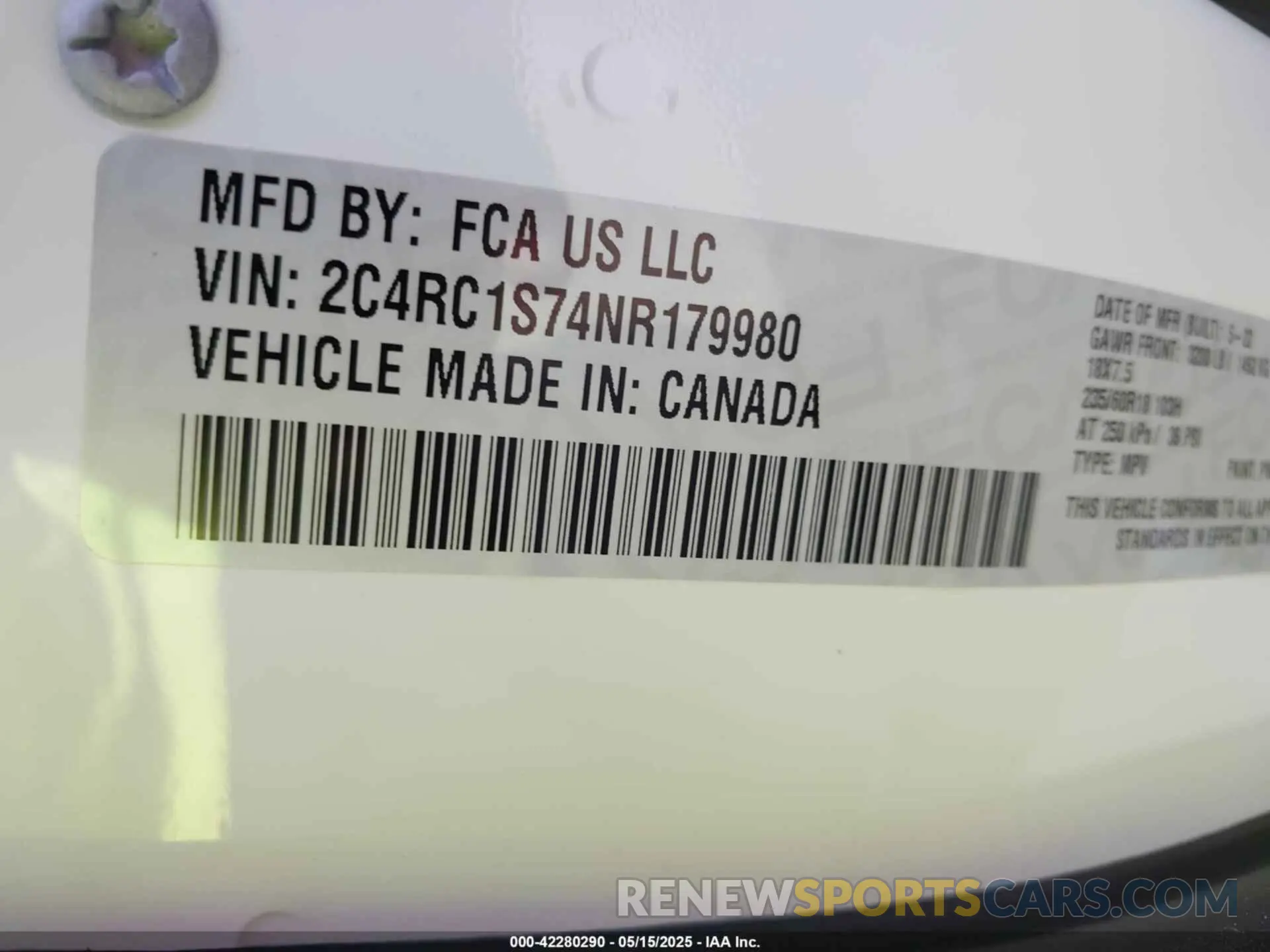 9 Photograph of a damaged car 2C4RC1S74NR179980 CHRYSLER PACIFICA HYBRID 2022
