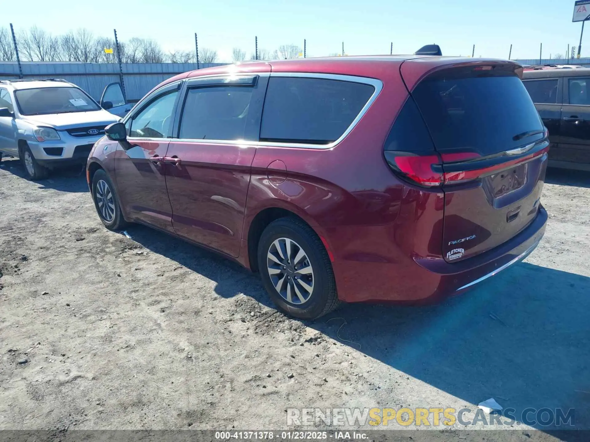 3 Фотография поврежденного автомобиля 2C4RC1L79PR500526 CHRYSLER PACIFICA HYBRID 2023