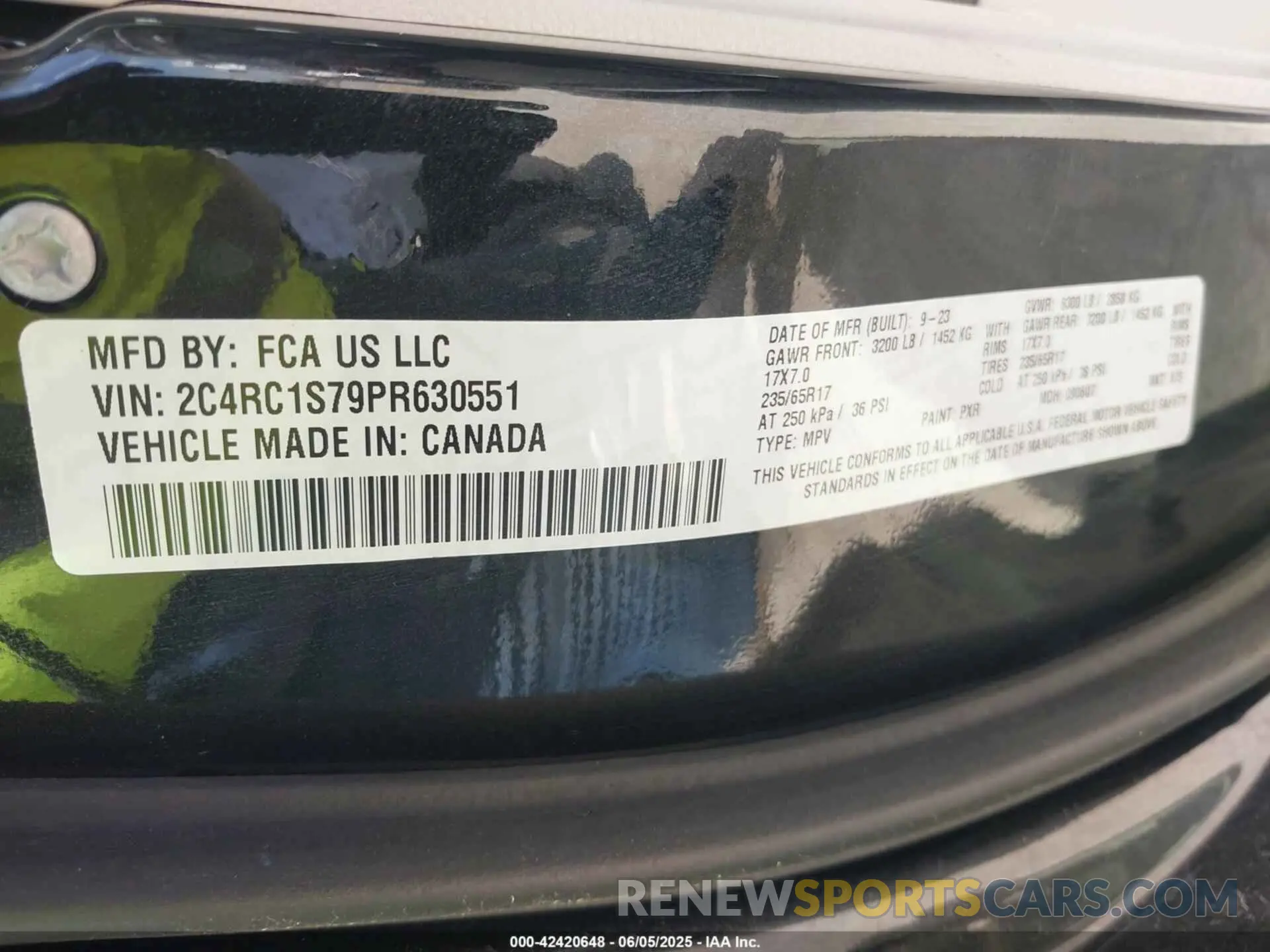 9 Photograph of a damaged car 2C4RC1S79PR630551 CHRYSLER PACIFICA HYBRID 2023