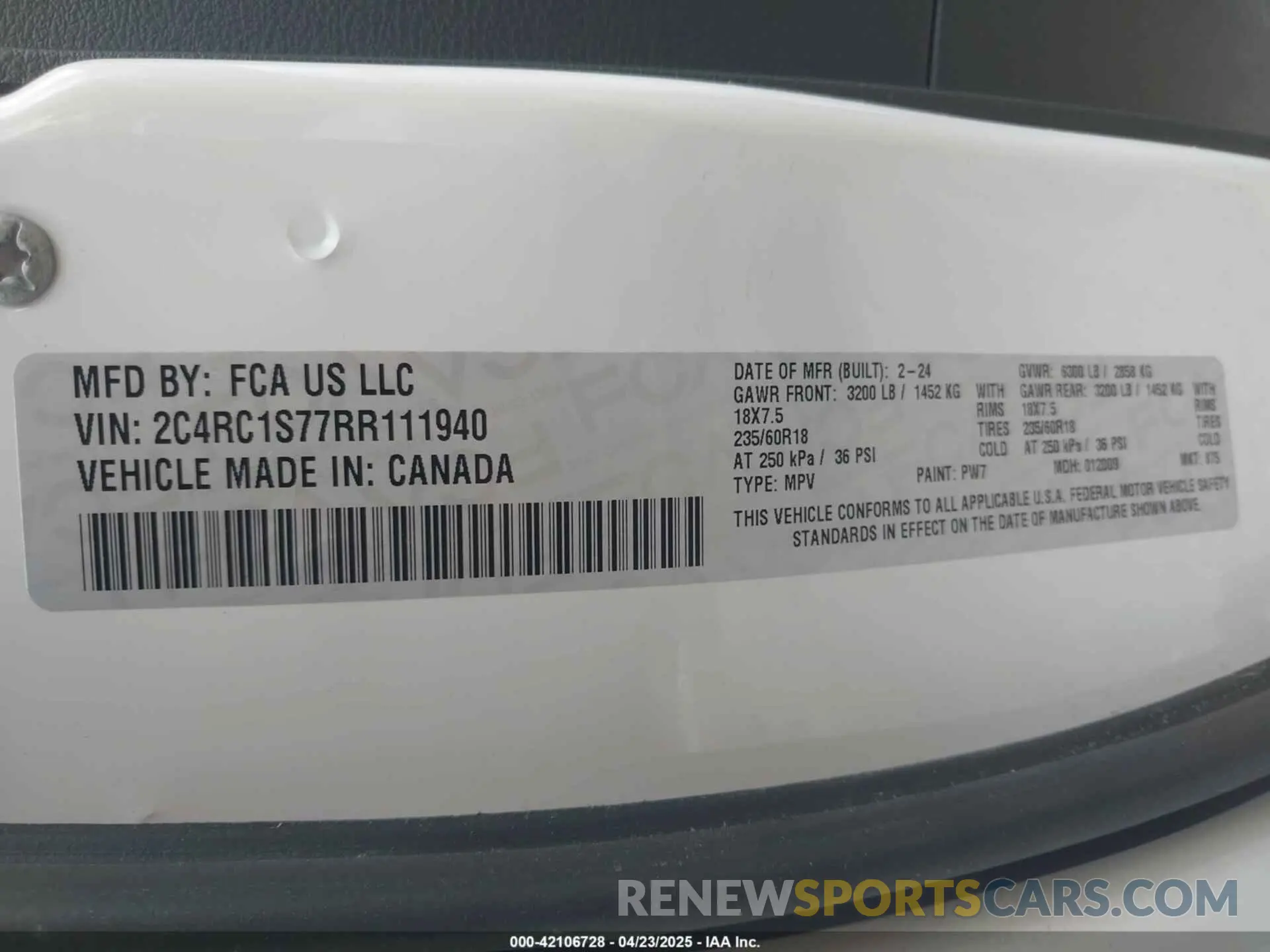 9 Photograph of a damaged car 2C4RC1S77RR111940 CHRYSLER PACIFICA HYBRID 2024