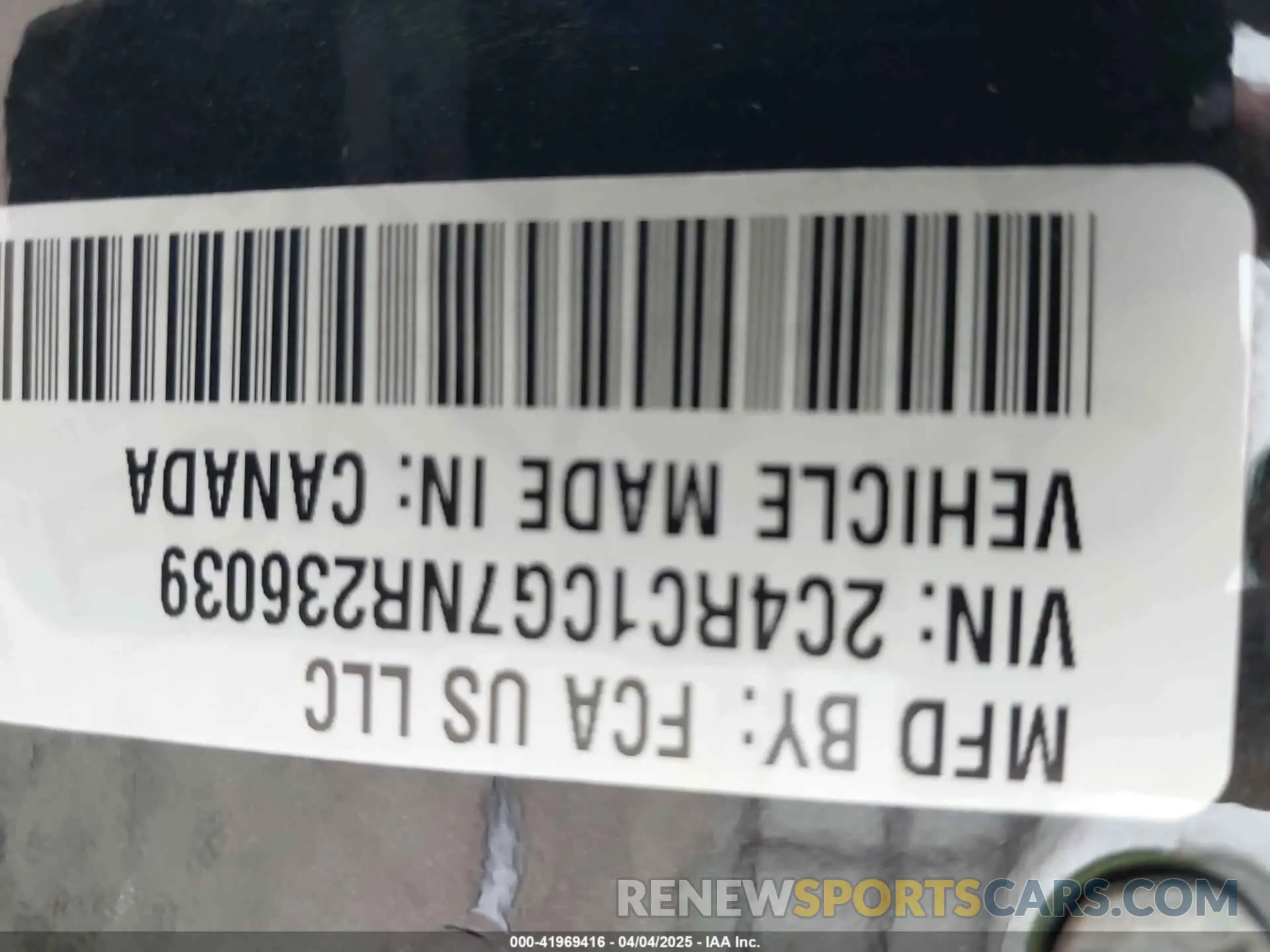 9 Фотография поврежденного автомобиля 2C4RC1CG7NR236039 CHRYSLER VOYAGER 2022