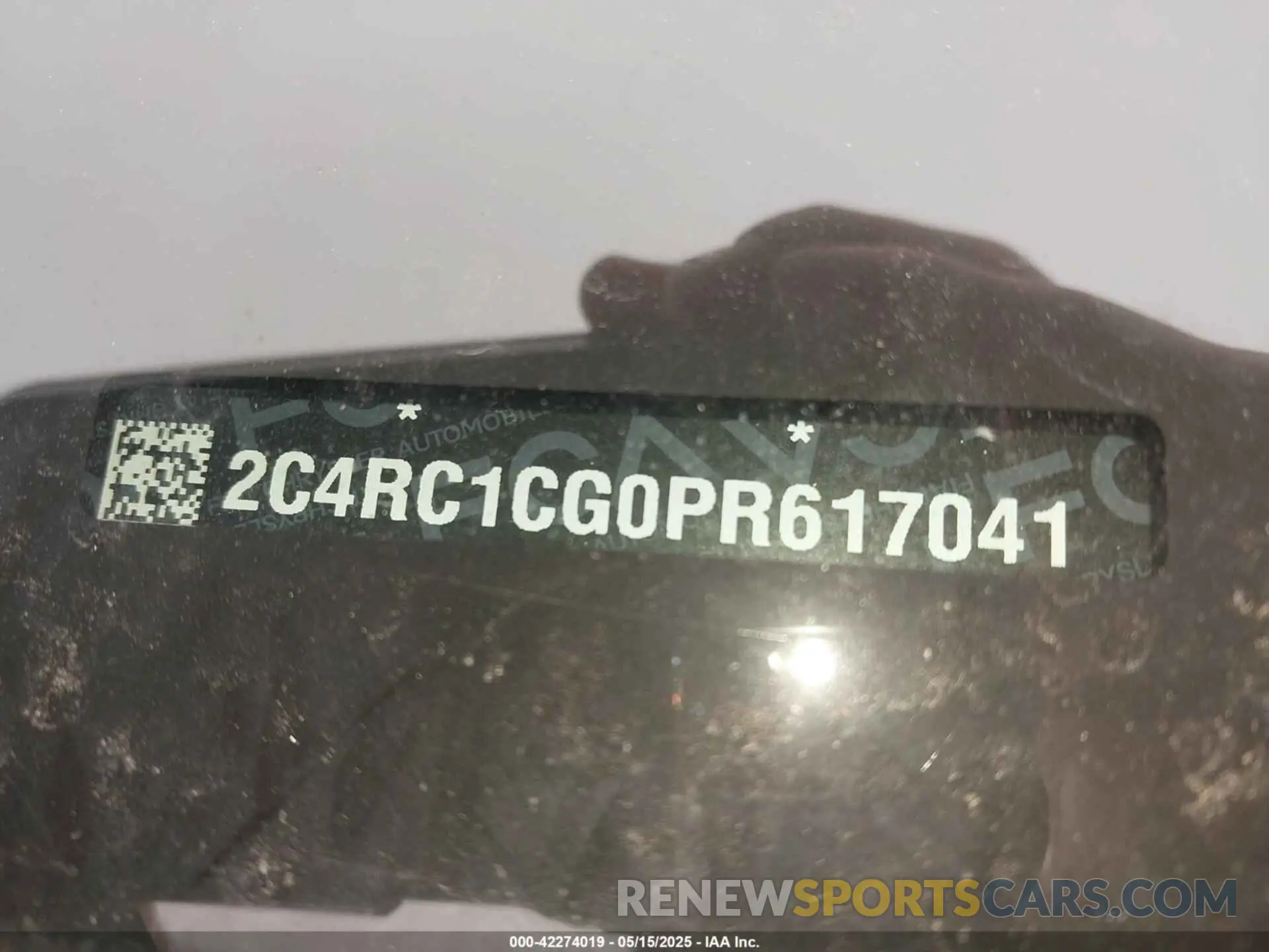 9 Photograph of a damaged car 2C4RC1CG0PR617041 CHRYSLER VOYAGER 2023