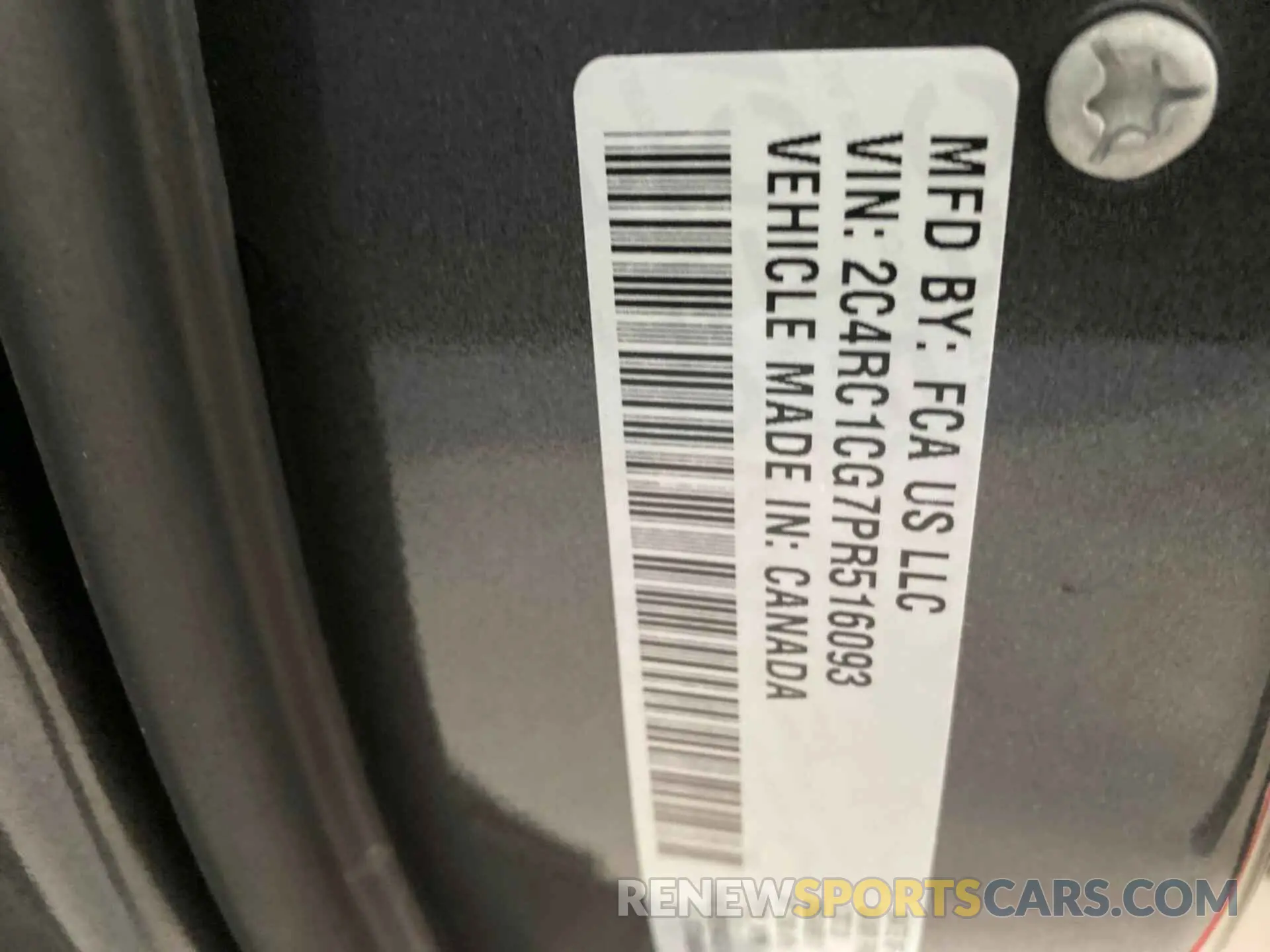 12 Фотография поврежденного автомобиля 2C4RC1CG7PR516093 CHRYSLER VOYAGER 2023