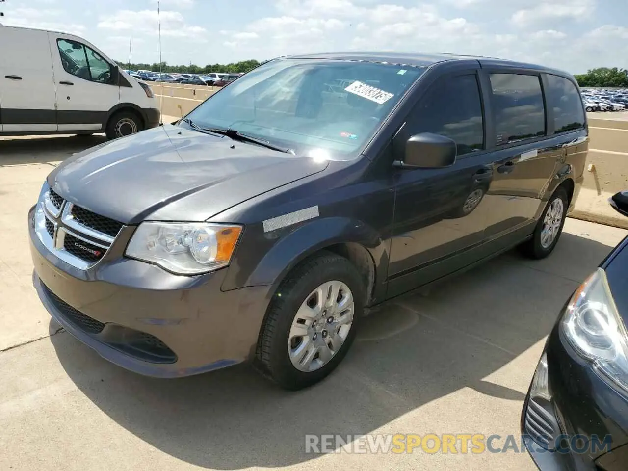 1 Photograph of a damaged car 2C4RDGBG0KR583936 DODGE CARAVAN 2019