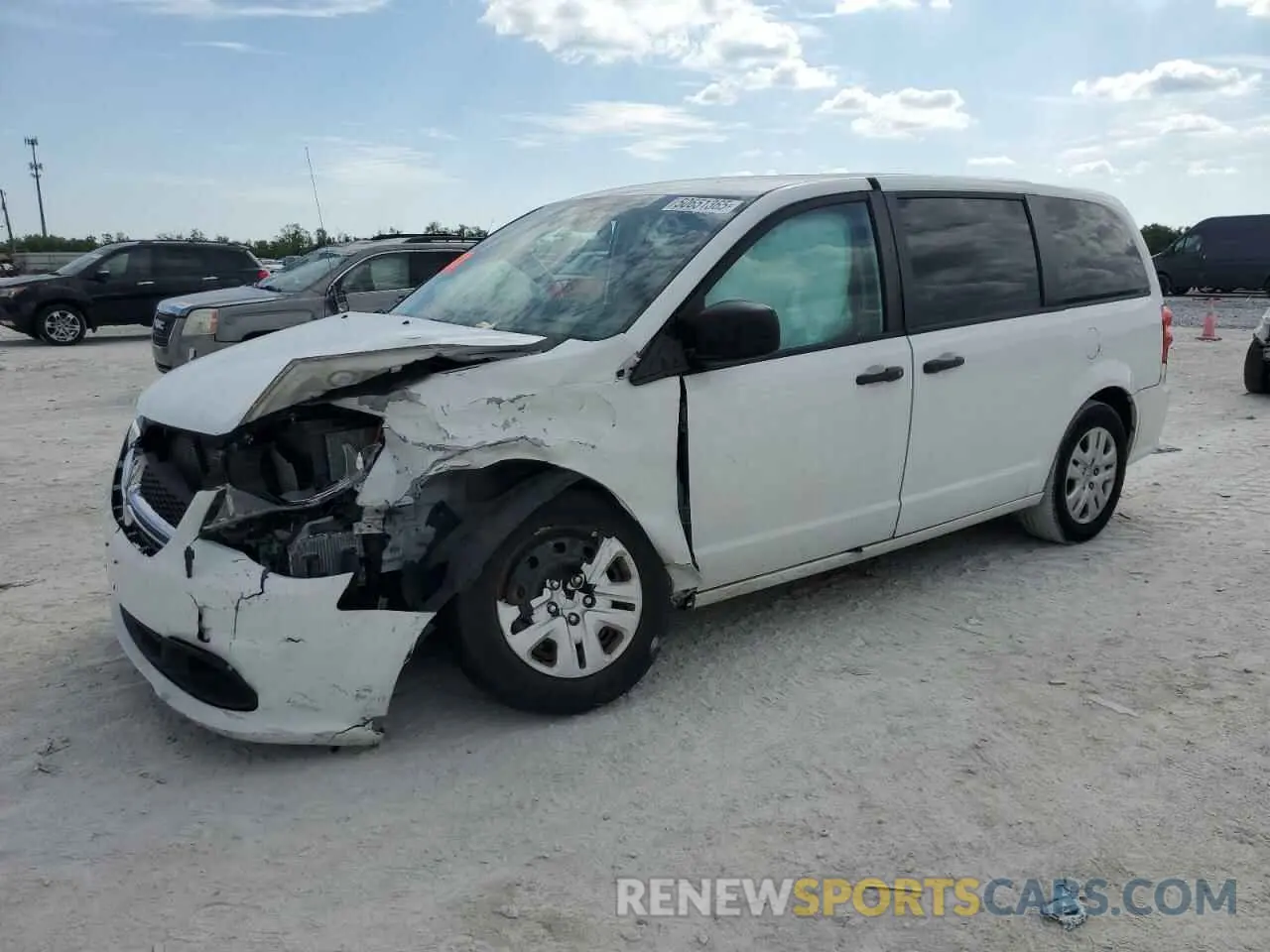 1 Photograph of a damaged car 2C4RDGBG1KR547110 DODGE CARAVAN 2019