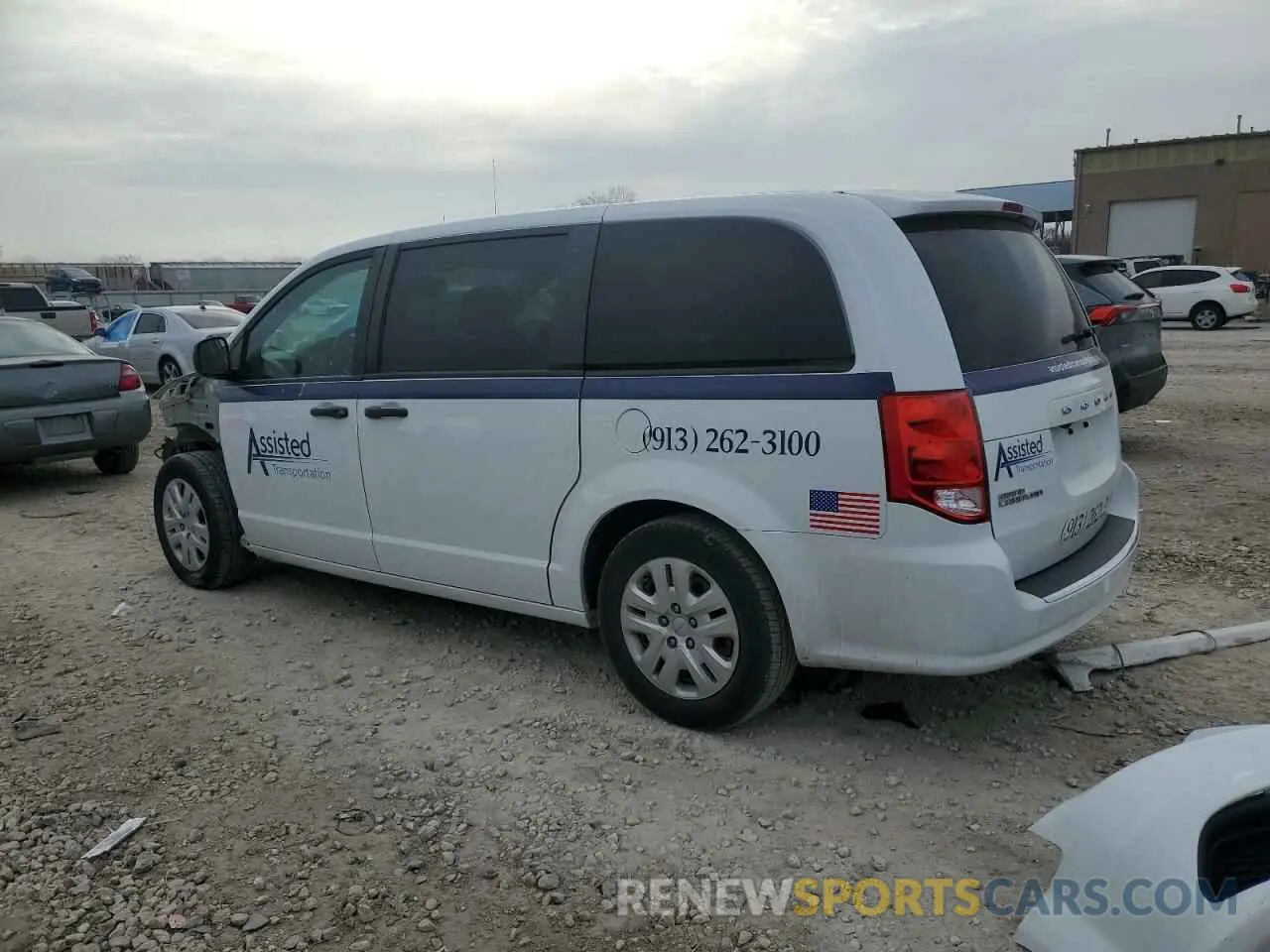 2 Photograph of a damaged car 2C4RDGBG1KR697007 DODGE CARAVAN 2019