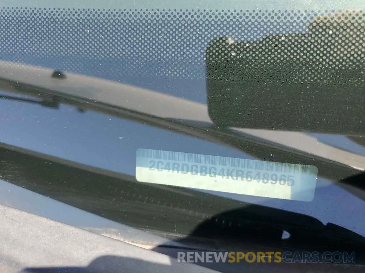13 Photograph of a damaged car 2C4RDGBG4KR648965 DODGE CARAVAN 2019