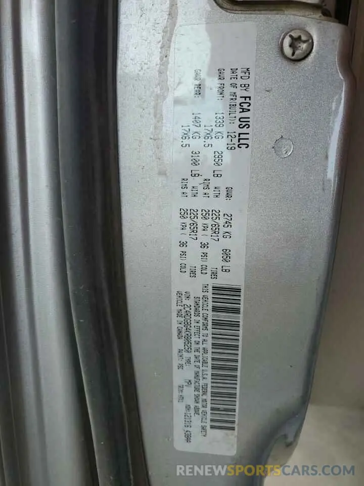 13 Фотография поврежденного автомобиля 2C4RDGBG4KR805250 DODGE CARAVAN 2019
