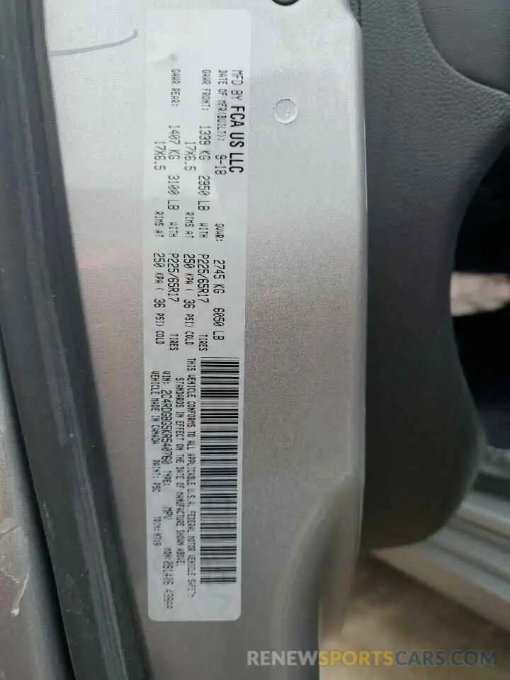16 Фотография поврежденного автомобиля 2C4RDGBG5KR540760 DODGE CARAVAN 2019