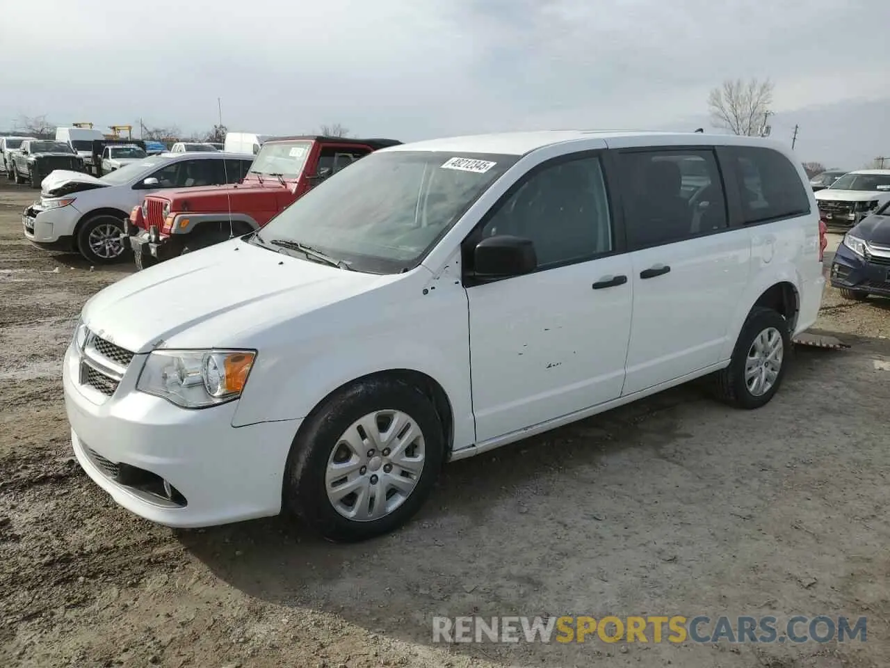 1 Photograph of a damaged car 2C4RDGBG5KR547675 DODGE CARAVAN 2019