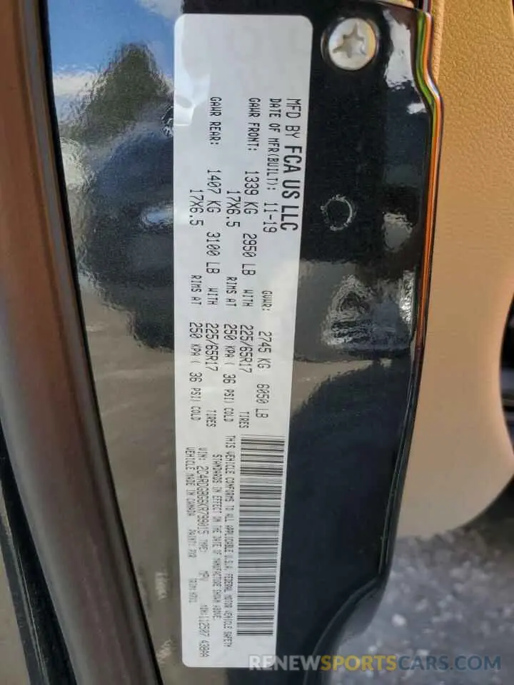14 Photograph of a damaged car 2C4RDGBG6KR799015 DODGE CARAVAN 2019