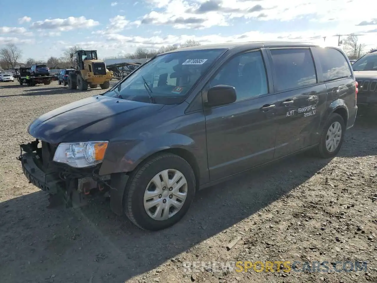 1 Photograph of a damaged car 2C4RDGBG8KR792423 DODGE CARAVAN 2019