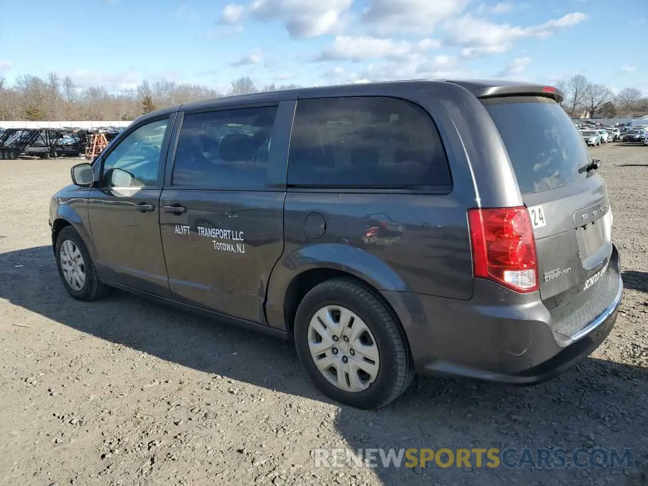 2 Photograph of a damaged car 2C4RDGBG8KR792423 DODGE CARAVAN 2019