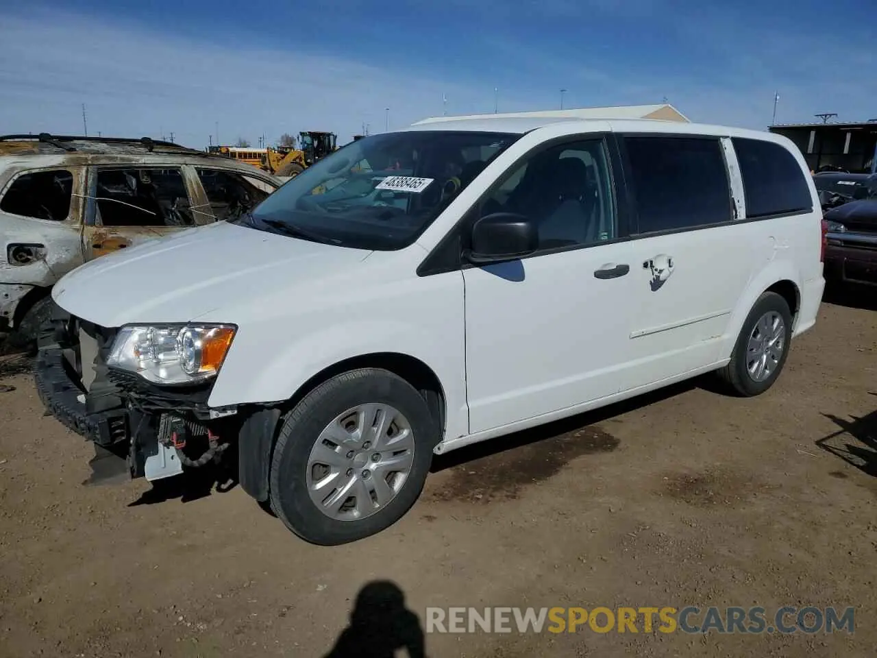 1 Photograph of a damaged car 2C4RDGBG9KR501525 DODGE CARAVAN 2019