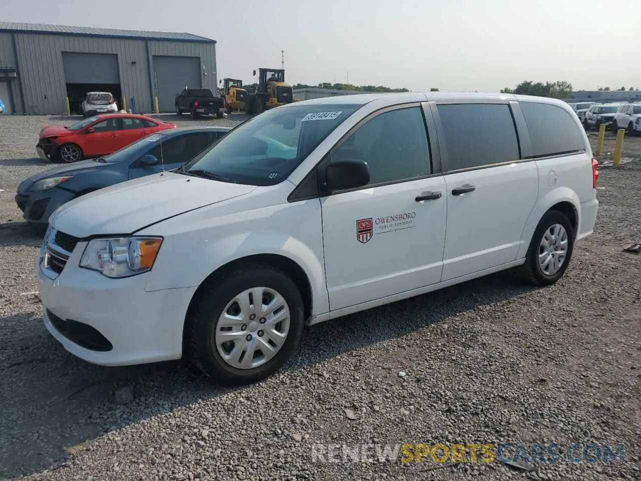 1 Photograph of a damaged car 2C4RDGBG9KR808712 DODGE CARAVAN 2019