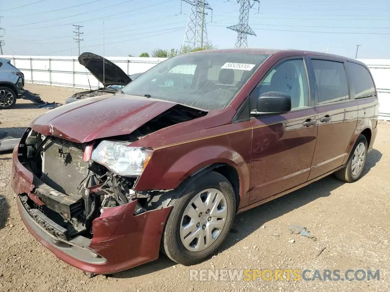 1 Фотография поврежденного автомобиля 2C4RDGBGXKR539202 DODGE CARAVAN 2019