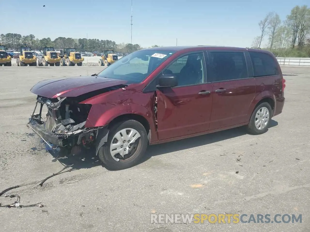 1 Photograph of a damaged car 2C4RDGBGXKR559126 DODGE CARAVAN 2019