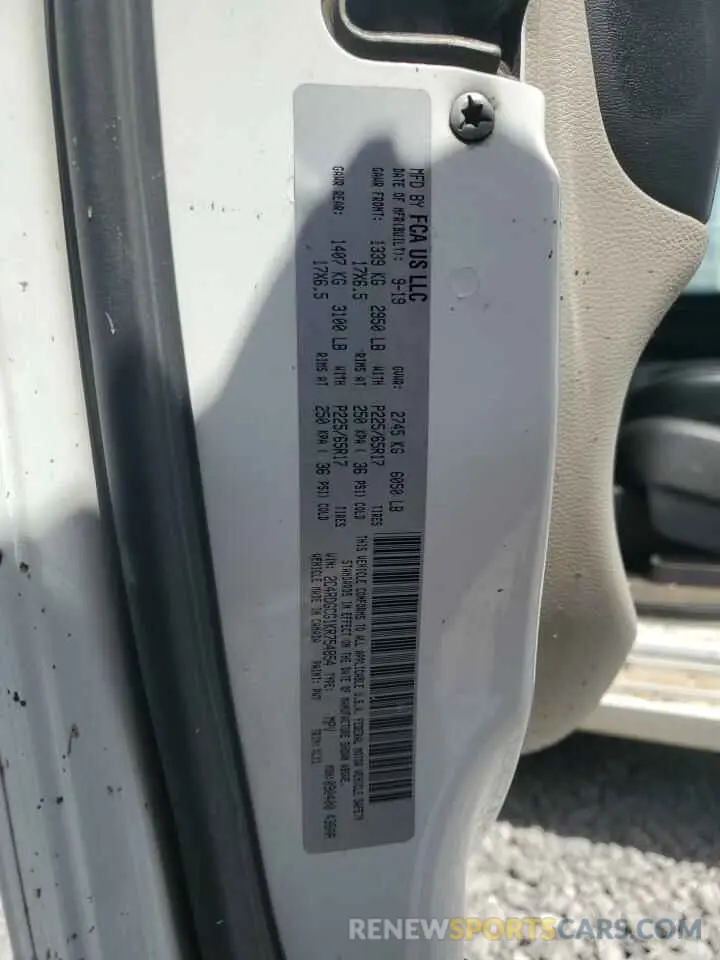 13 Photograph of a damaged car 2C4RDGCG1KR754854 DODGE CARAVAN 2019