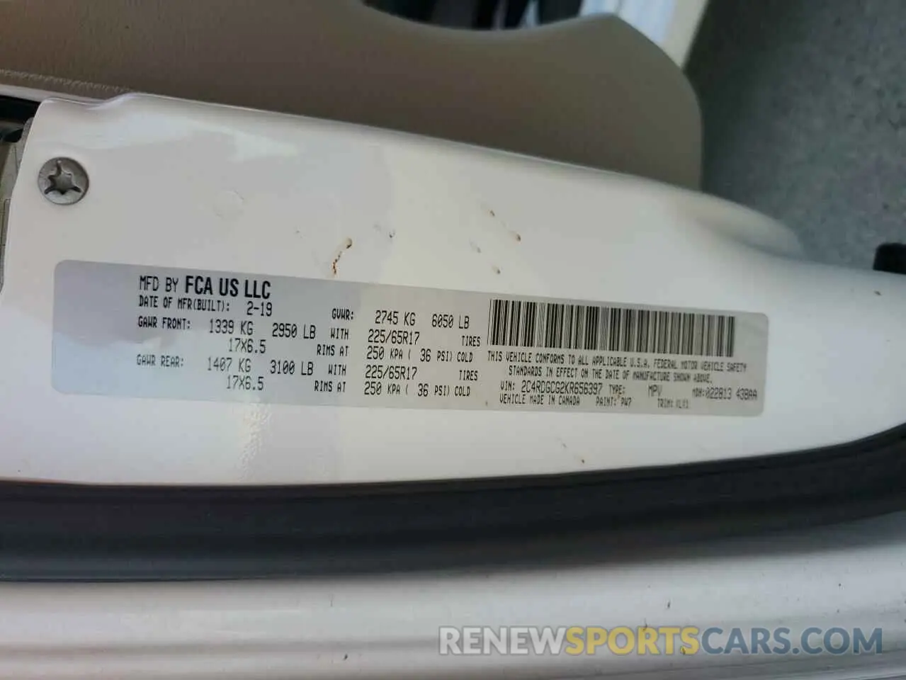 14 Фотография поврежденного автомобиля 2C4RDGCG2KR656397 DODGE CARAVAN 2019