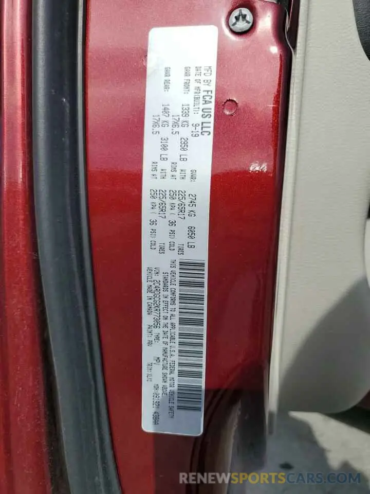 13 Фотография поврежденного автомобиля 2C4RDGCG2KR773056 DODGE CARAVAN 2019