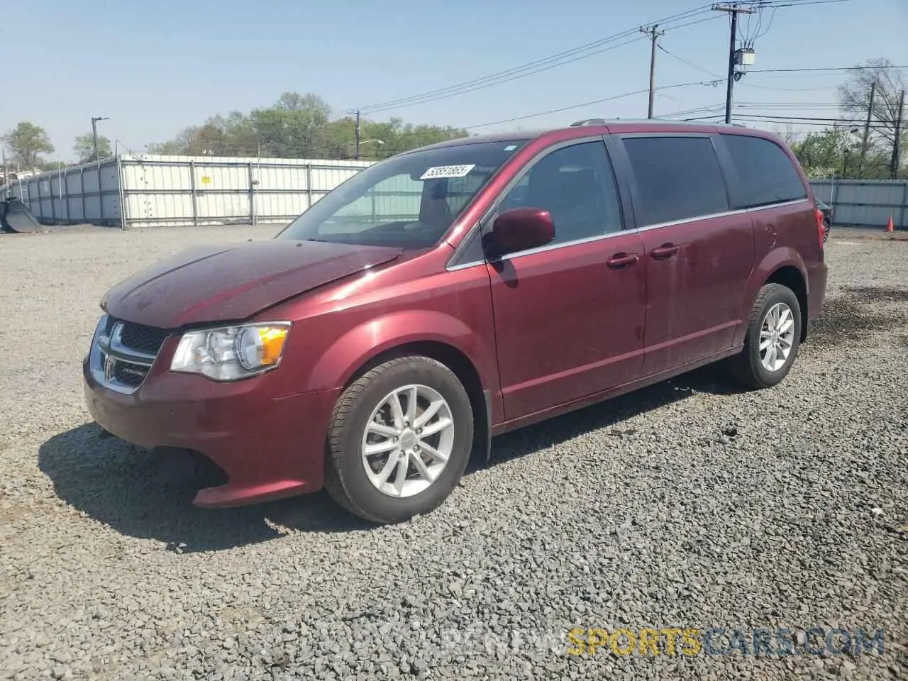 1 Photograph of a damaged car 2C4RDGCG3KR543705 DODGE CARAVAN 2019