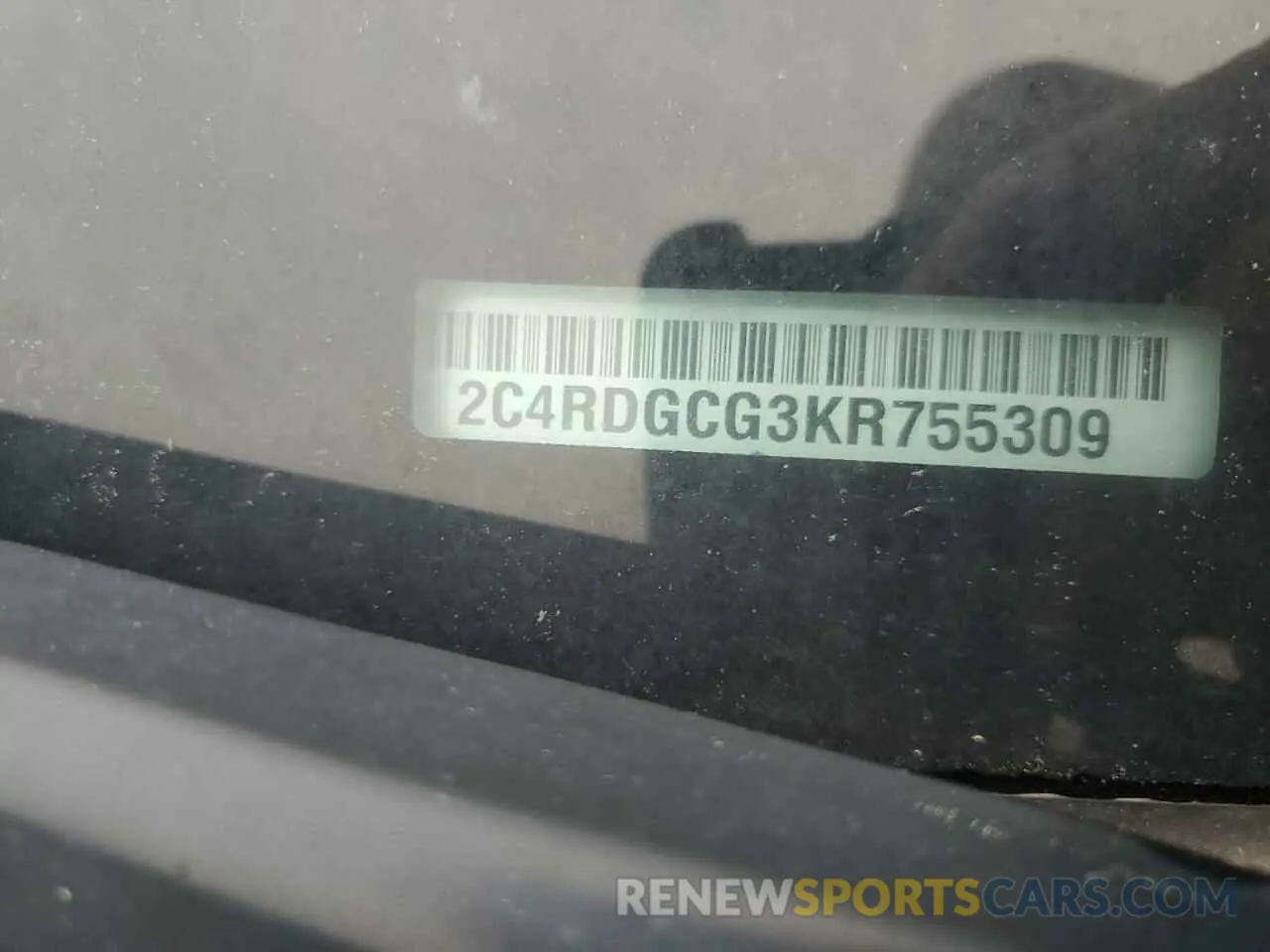 15 Photograph of a damaged car 2C4RDGCG3KR755309 DODGE CARAVAN 2019