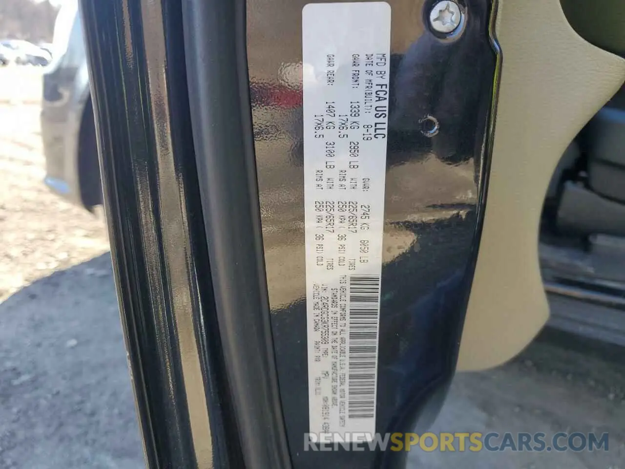 16 Photograph of a damaged car 2C4RDGCG3KR755309 DODGE CARAVAN 2019