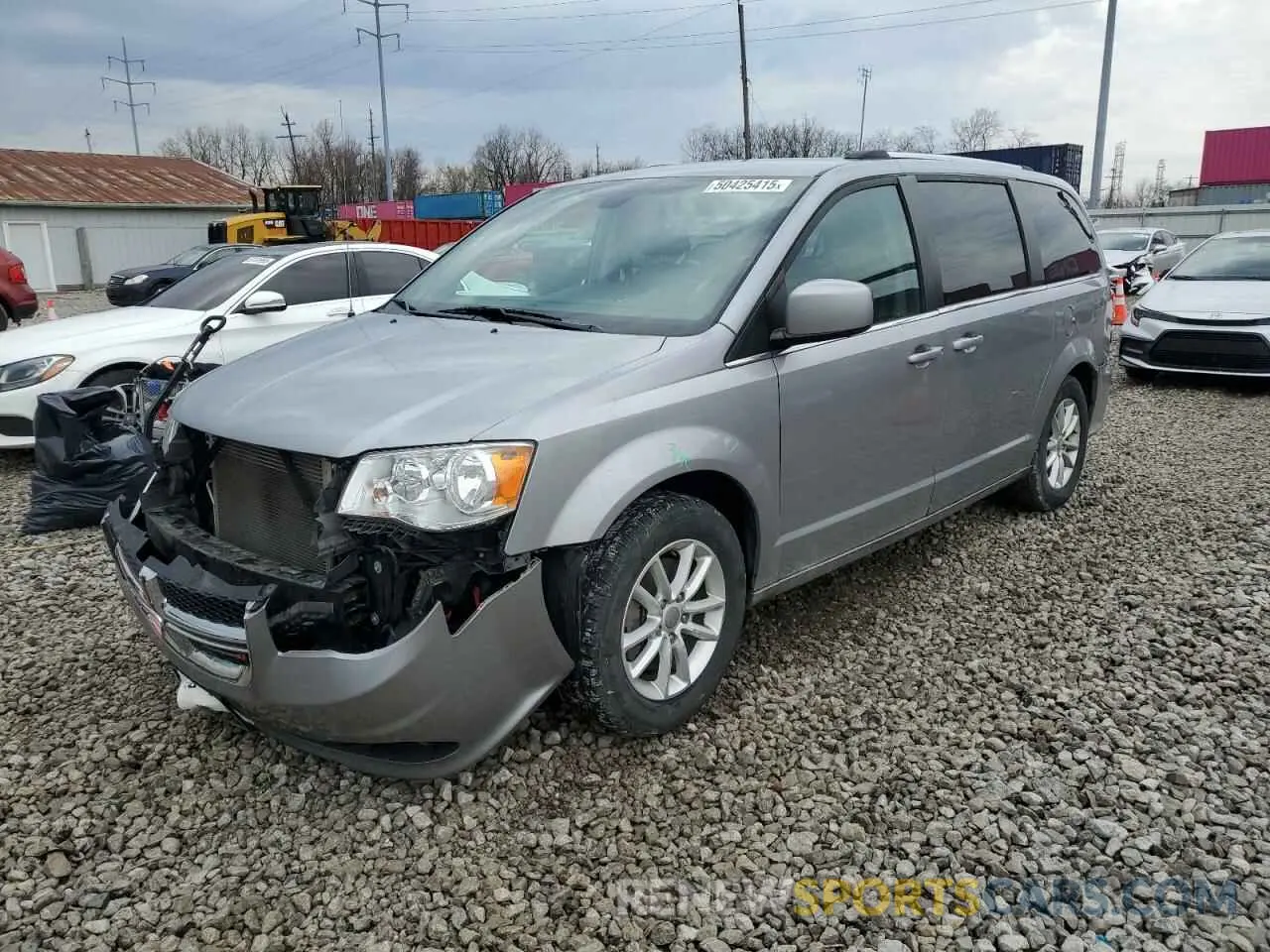 1 Photograph of a damaged car 2C4RDGCG4KR682421 DODGE CARAVAN 2019