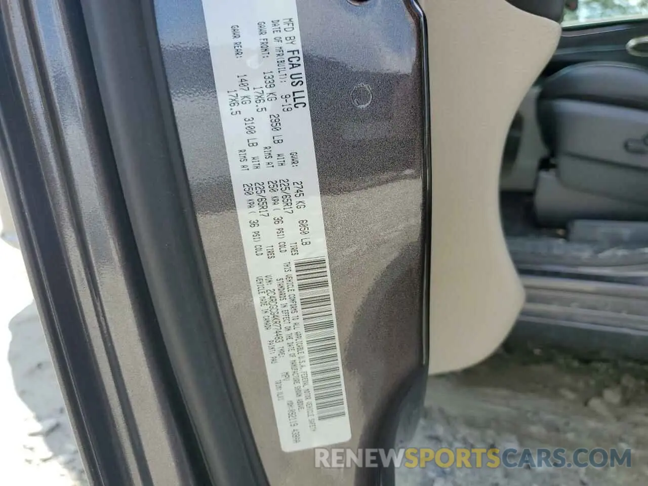 13 Фотография поврежденного автомобиля 2C4RDGCG4KR774483 DODGE CARAVAN 2019