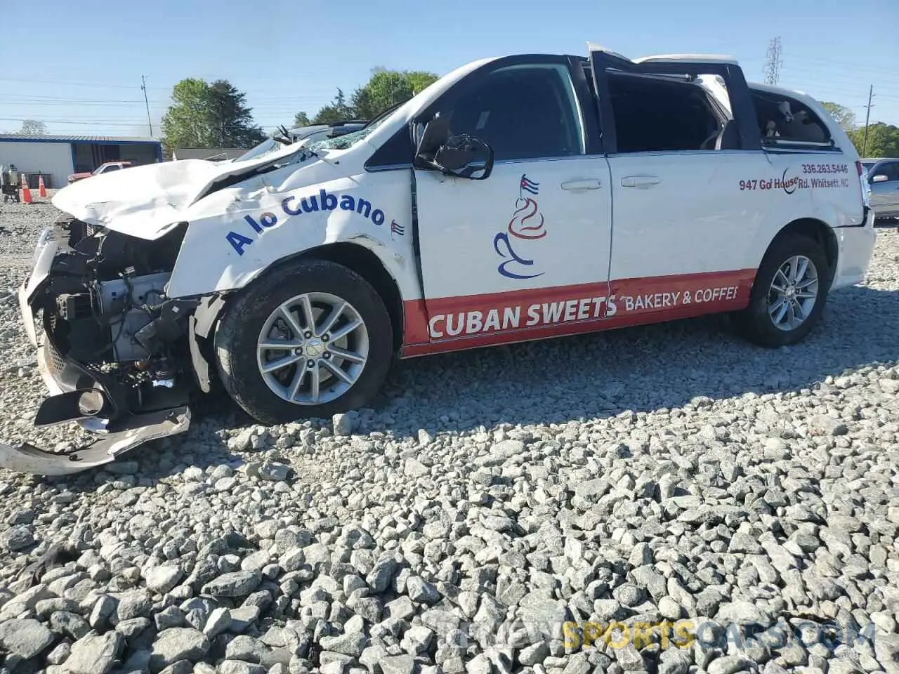 1 Photograph of a damaged car 2C4RDGCG5KR759393 DODGE CARAVAN 2019