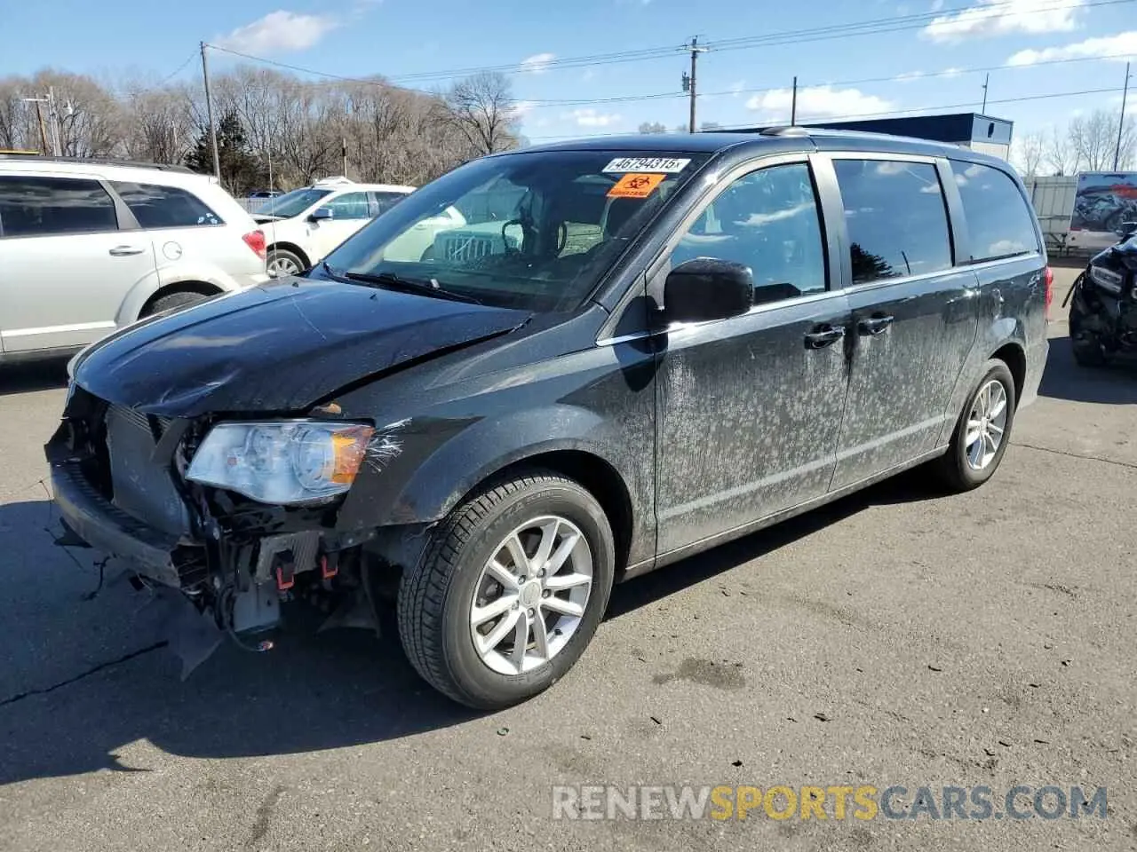 1 Photograph of a damaged car 2C4RDGCG6KR632636 DODGE CARAVAN 2019