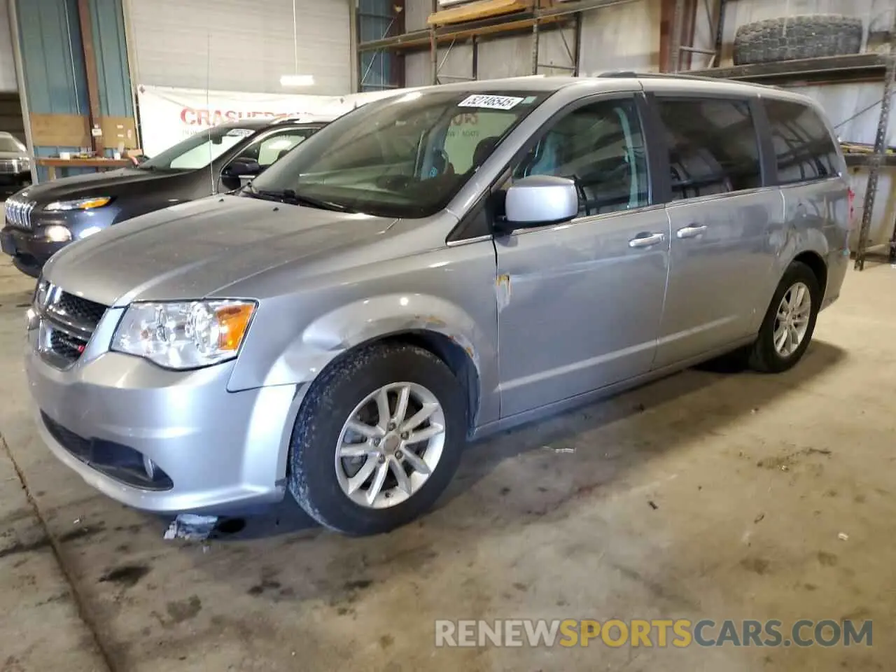 1 Photograph of a damaged car 2C4RDGCG7KR519424 DODGE CARAVAN 2019