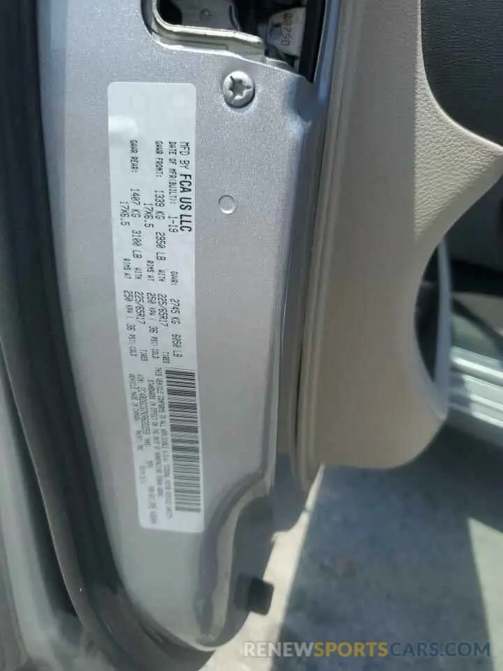 13 Фотография поврежденного автомобиля 2C4RDGCG7KR622259 DODGE CARAVAN 2019