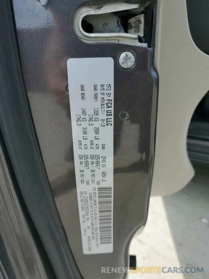 13 Photograph of a damaged car 2C4RDGCG7KR753109 DODGE CARAVAN 2019