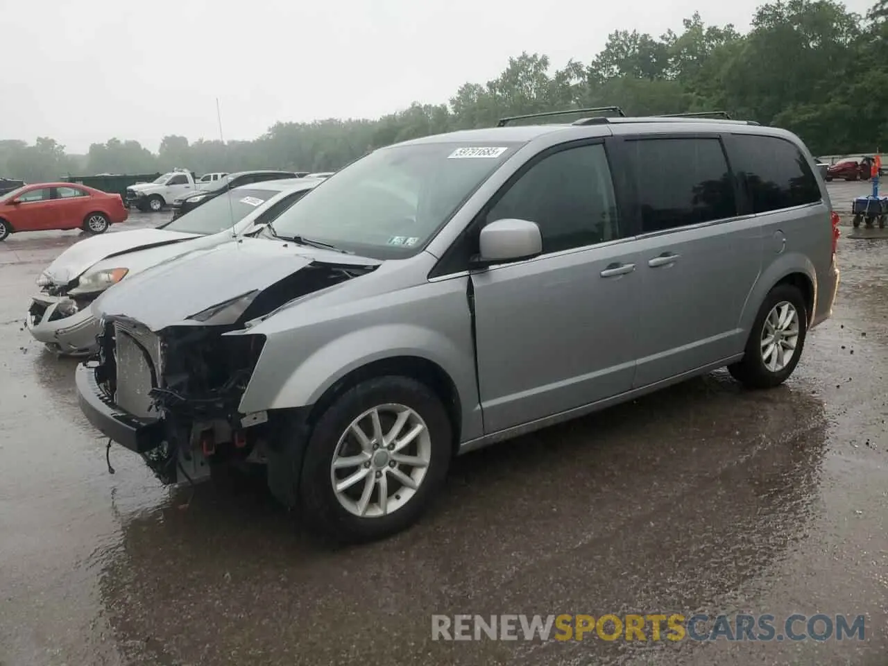 1 Photograph of a damaged car 2C4RDGCG8KR755600 DODGE CARAVAN 2019