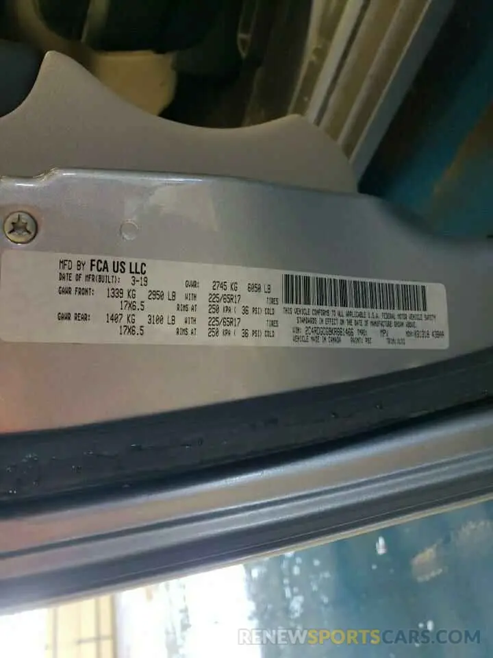 14 Фотография поврежденного автомобиля 2C4RDGCG9KR661466 DODGE CARAVAN 2019