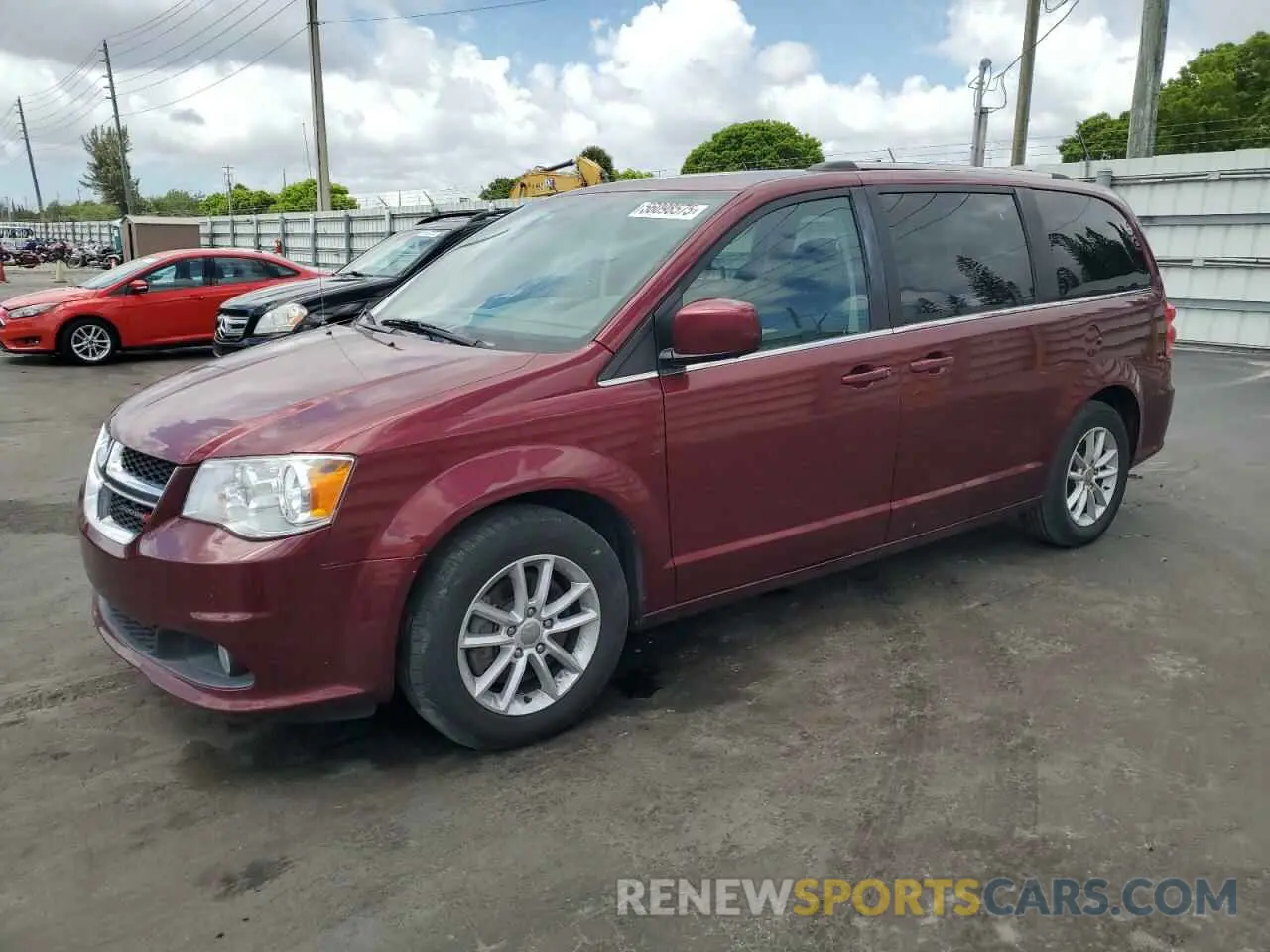 1 Photograph of a damaged car 2C4RDGCGXKR807759 DODGE CARAVAN 2019
