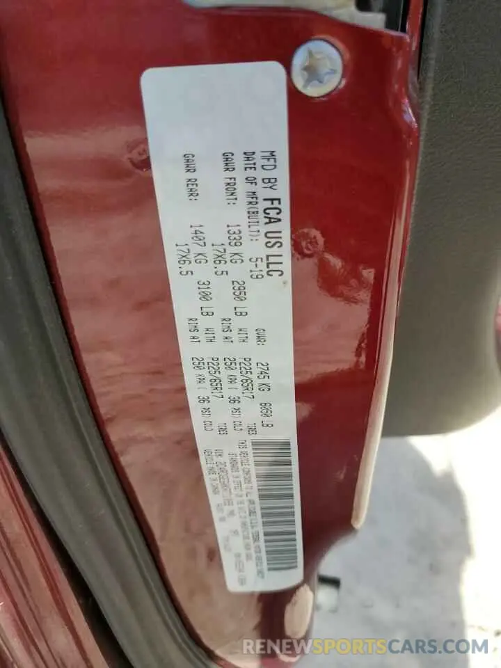 13 Photograph of a damaged car 2C4RDGEG0KR711099 DODGE CARAVAN 2019