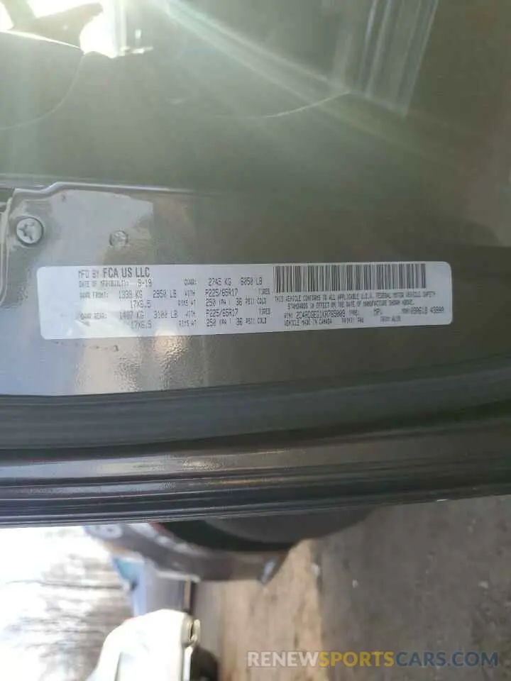 13 Photograph of a damaged car 2C4RDGEG1KR765009 DODGE CARAVAN 2019