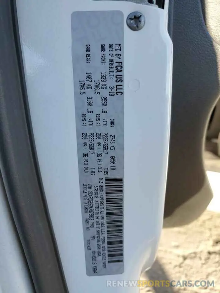 16 Photograph of a damaged car 2C4RDGEG2KR673813 DODGE CARAVAN 2019