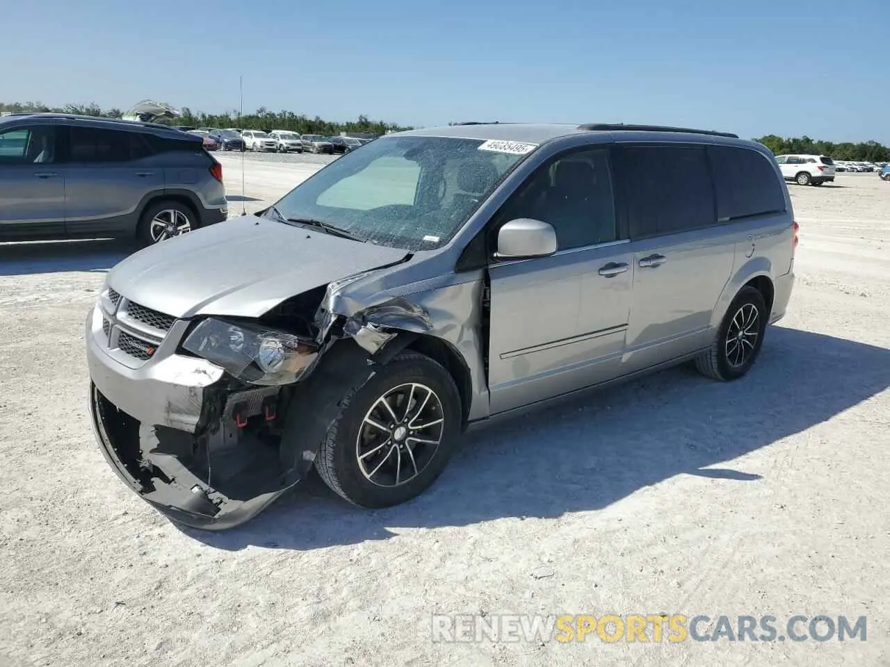 1 Photograph of a damaged car 2C4RDGEG3KR519398 DODGE CARAVAN 2019
