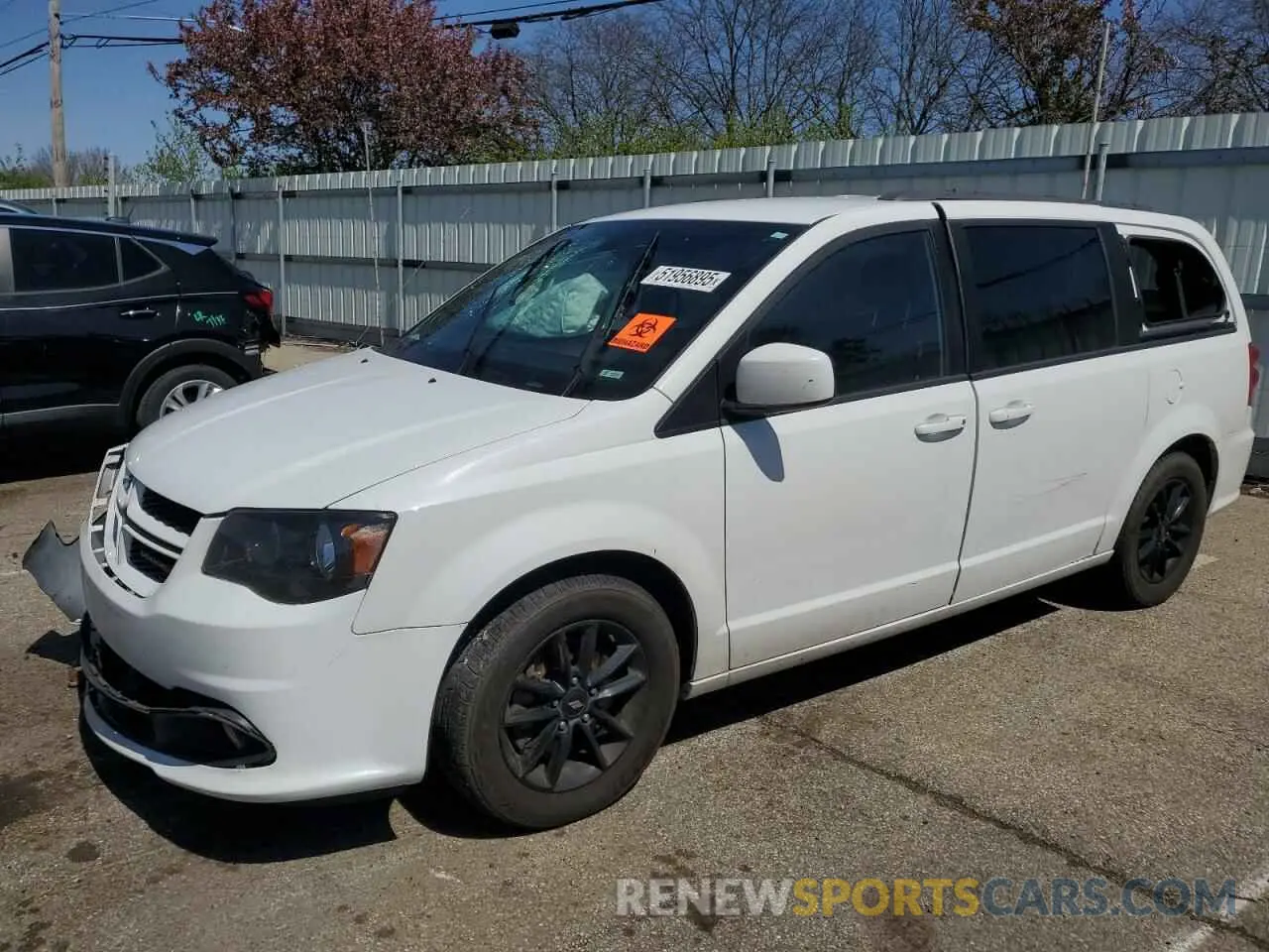 1 Photograph of a damaged car 2C4RDGEG5KR750061 DODGE CARAVAN 2019