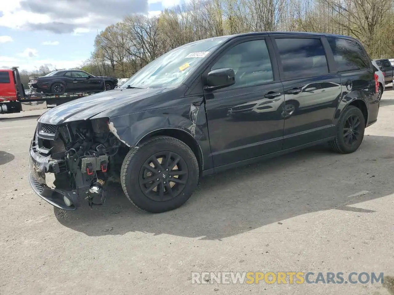 1 Photograph of a damaged car 2C4RDGEG6KR676035 DODGE CARAVAN 2019