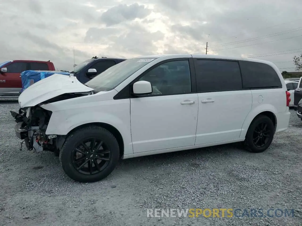 1 Photograph of a damaged car 2C4RDGEG8KR670818 DODGE CARAVAN 2019