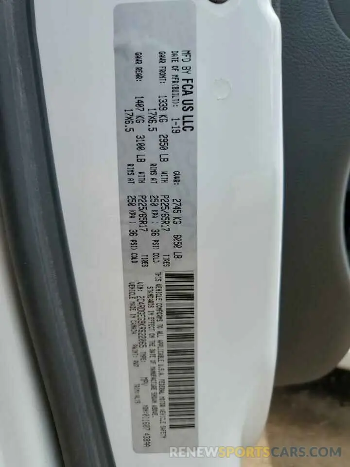 13 Photograph of a damaged car 2C4RDGEG9KR622065 DODGE CARAVAN 2019