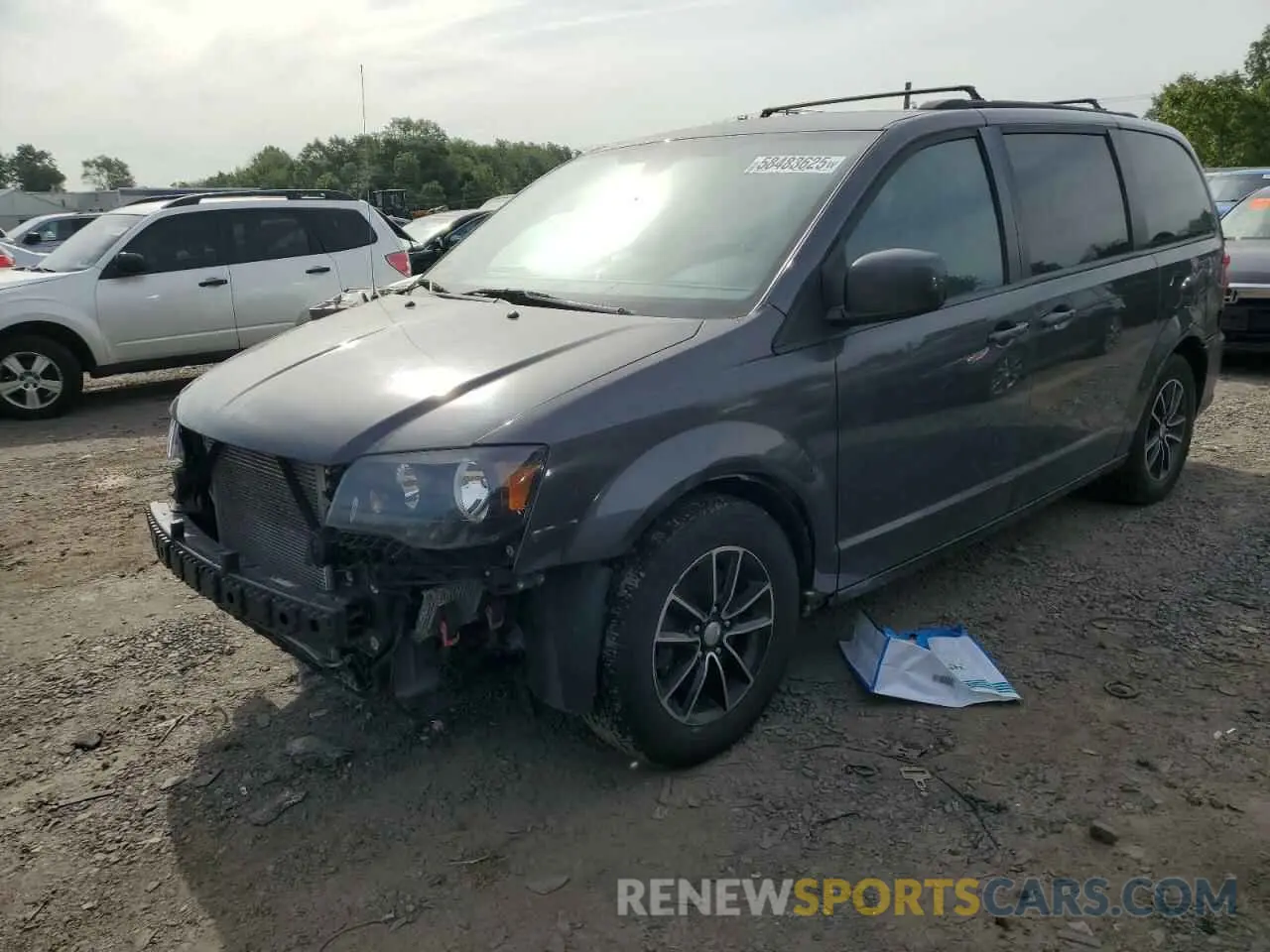 1 Photograph of a damaged car 2C4RDGEG9KR635379 DODGE CARAVAN 2019