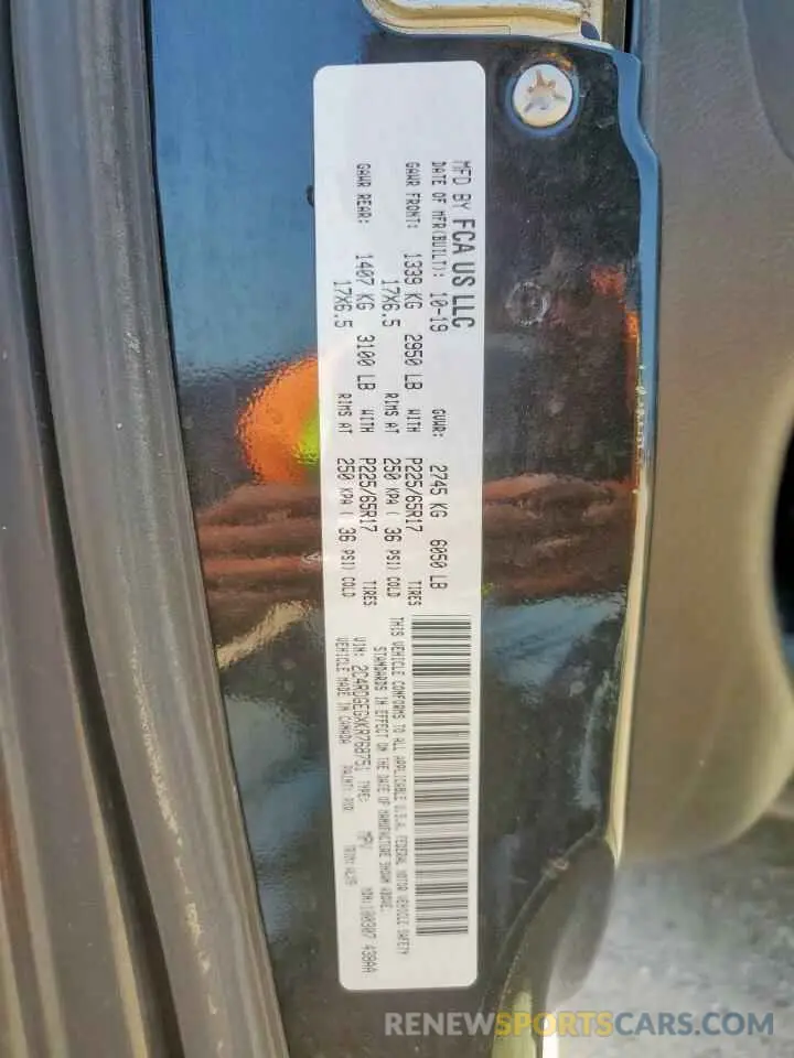 13 Фотография поврежденного автомобиля 2C4RDGEGXKR768751 DODGE CARAVAN 2019