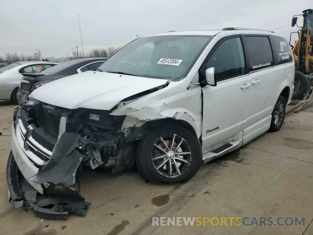 1 Photograph of a damaged car 2C7WDGCG5KR584228 DODGE CARAVAN 2019